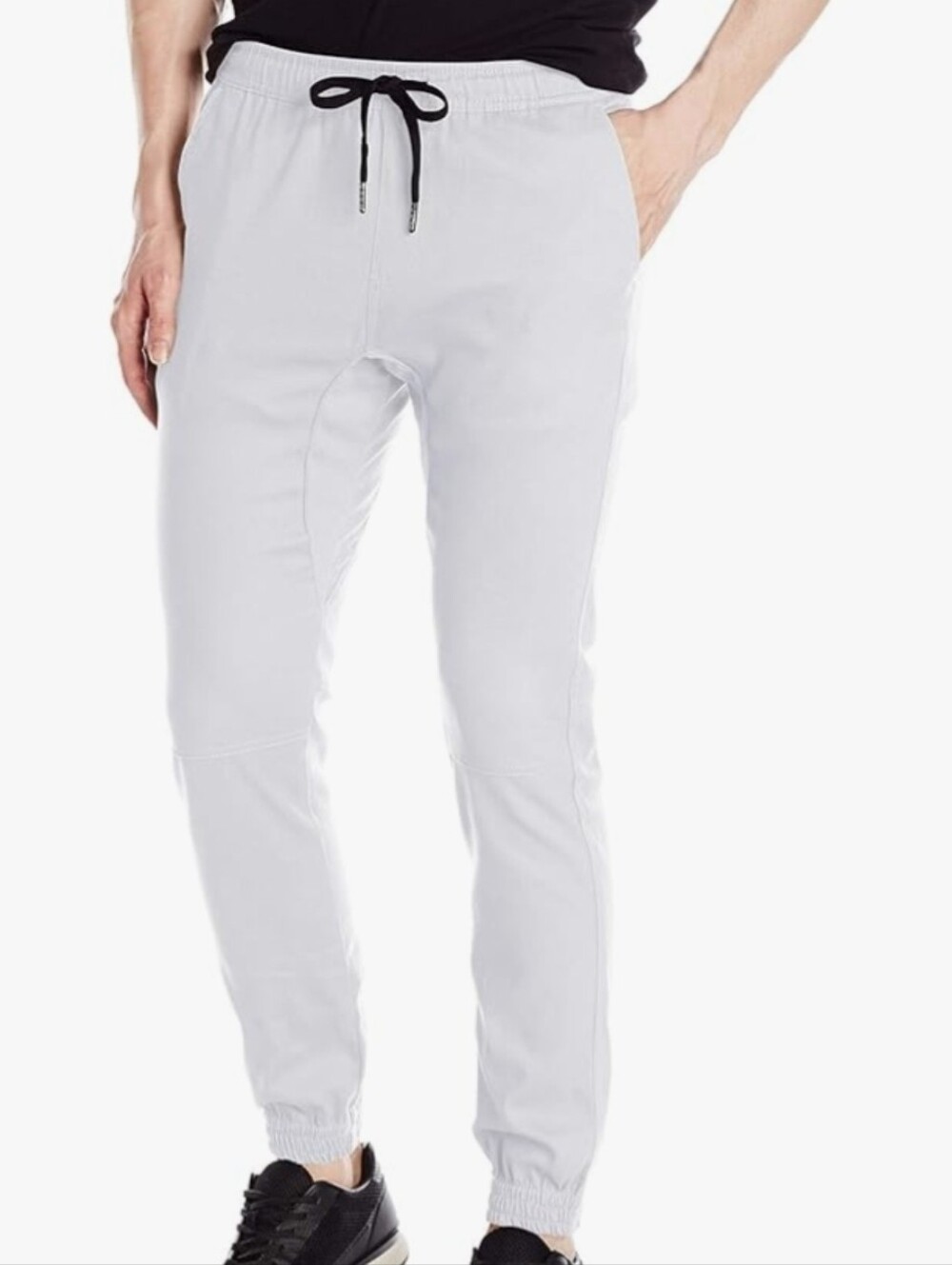 Brooklyn  Athletics Men's Twill Jogger Pants Soft Stretch Slim Fit